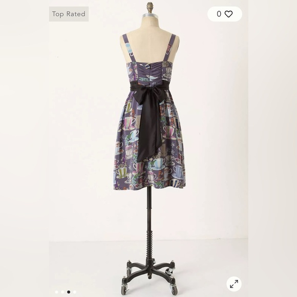 Anthropology Silk Teacup Dress with Pockets - Picture 5 of 5